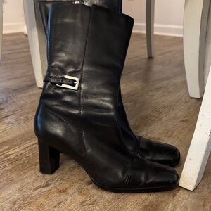 Anne Klein Black Heeled Boots